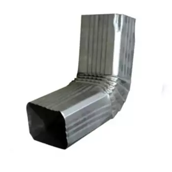 Колено для желоба стальной 76 мм 102 мм цвет серый