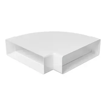 Колено горизонтальное Fonet 60x204 мм 90 градусов пластик