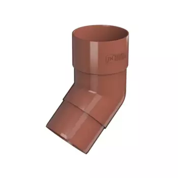 Колено круглое 135° цвет красный