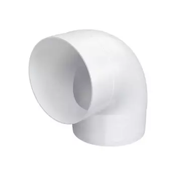 Колено круглое Fonet D100 мм 90 градусов пластик