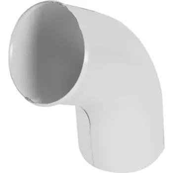 Колено сливное D90 мм цвет белый