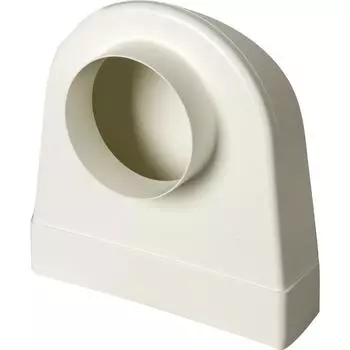 Переходник угловой для плоских-круглых воздуховодов Vents 60х204 мм D100 мм ПВХ