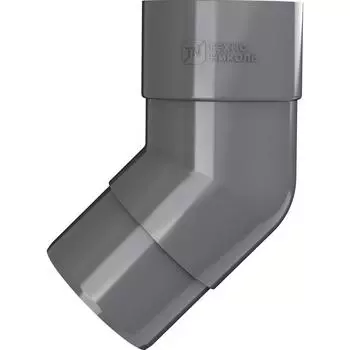 Колено трубы 135° Verat цвет серый