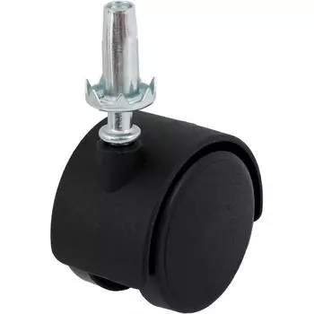 Колесо поворотное, с тормозом 3009B 50 мм, до 50 кг, цвет чёрный
