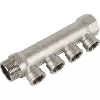 Коллектор с внутренней резьбой Valtec на 4 выхода 1"x1/2" VTc.550.N.0604