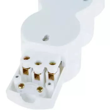 Колодка для удлинителя Duwi 4 розетки с заземлением 3680 Вт цвет белый