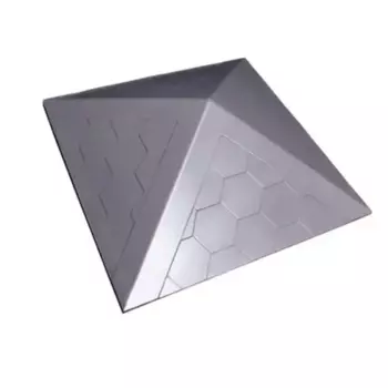Колпак ППК 1.5 кирпича полимер-песчаный композит 39x39x4.3 см графит