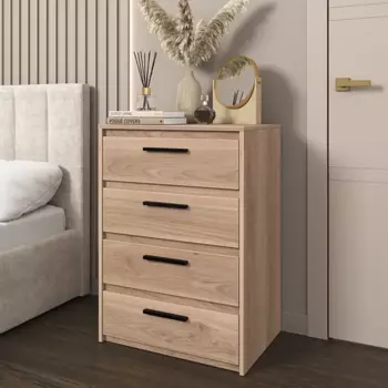 Комод Лион 4 ящика 60х84х41,7 см ЛДСП цвет дуб комано