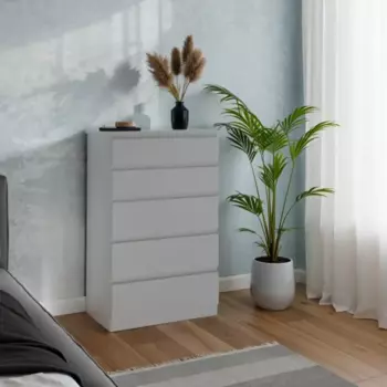 Комод Реан 5 ящиков 70x111.4x39.6 см ЛДСП цвет белый