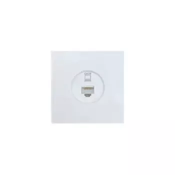 Компьютерная розетка встраиваемая Lezard Zima 140 без заземления цвет белый