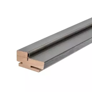 Комплект дверной коробки Альпика телескопический 2070x80x40 мм полипропилен цвет графит вуд (2.5шт.)