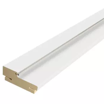 Комплект дверной коробки Эмили/Стэп/Бланка телескопический 2070x74x28 мм полипропилен цвет белый (2.5шт.)