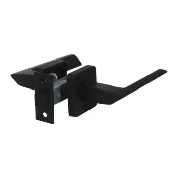 Комплект дверных ручек на розетке Edson P13Q1 без запирания цвет черный