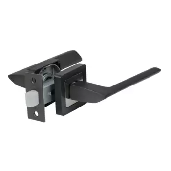 Комплект дверных ручек на розетке Edson P14Q1 без запирания цвет графит