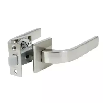 Комплект дверных ручек на розетке Edson PS7Q2 без запирания цвет никель