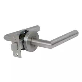 Комплект дверных ручек на розетке Edson S1R4 без запирания цвет нержавеющая сталь