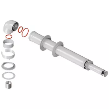 Комплект дымохода Rommer антилёд универсальный 60/100 - 1220мм RCA-6010-251220