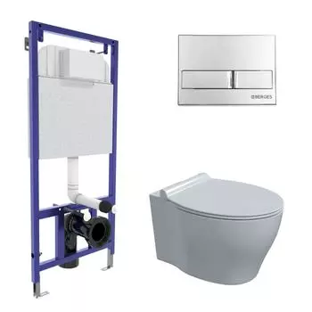 Комплект инсталляция с унитазом Berges Top с кнопкой