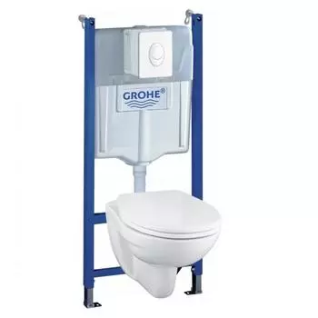 Комплект инсталляция с унитазом Grohe Solido с кнопкой