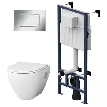 Комплект инсталляция с унитазом Spirit V2.0 с клавишей