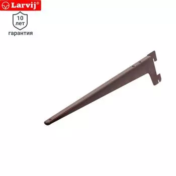 Комплект кронштейнов Г-образных Larvij 28 см цвет коричневый