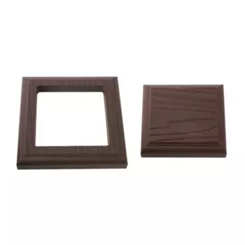 Комплект крышка/юбка для столба ДПК T-Decks 100x100 мм венге