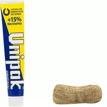 Комплект монтажный UNIPAK №2 для воды (паста 75 грамм, лён 13 грамм)