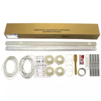 Комплект натяжного потолка «Своими руками» №2 белый матовый 1.8x1.4 м