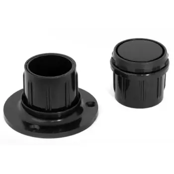 Заглушка трубы 50 черный