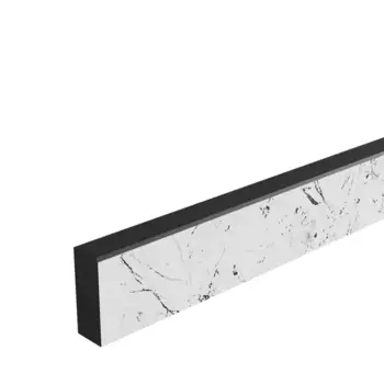 Комплект плинтусов Абетоне 120x4 см 1 шт 80x4 см 2 шт HPL-пластик цвет белый