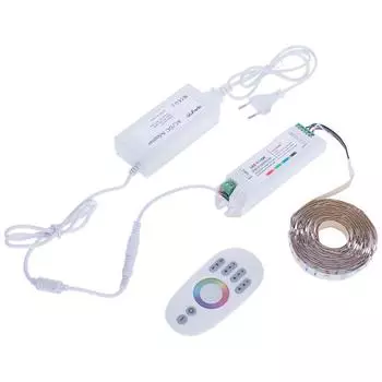 Светодиодная лента для подсветки рабочей зоны 12В 6Вт/м smd5050 30д/м IP20 390Лм/м ширина подложки 12мм 3м RGBW