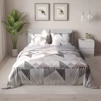 Комплект постельного белья Amore Mio Арнуво полутораспальный сатин белый