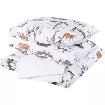 Комплект постельного белья Mona Liza Safari полутораспальный сатин серый