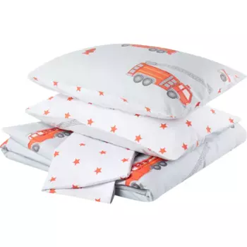 Комплект постельного белья Mona Liza Firefighter полутораспальный сатин белый