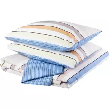 Комплект постельного белья Mona Liza Queit полутораспальный Plus бязь бежево-синий