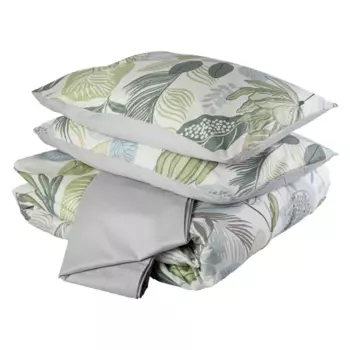 Комплект постельного белья Mona Liza Natural двуспальный Plus сатин голубой