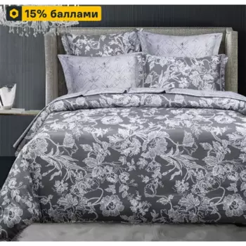 Комплект постельного белья Mona Liza Silver двуспальный сатин серый