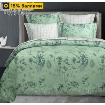Комплект постельного белья Mona Liza полутораспальный сатин зеленый