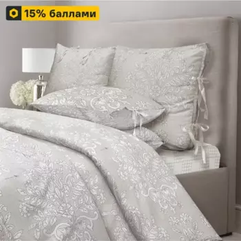 Комплект постельного белья Mona Liza Chalet евро сатин серый