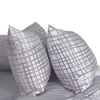 Комплект постельного белья Mona Liza Bruno евро тенсель серый