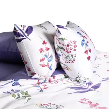 Комплект постельного белья Mona Liza Emma евро тенсель фиолетовый