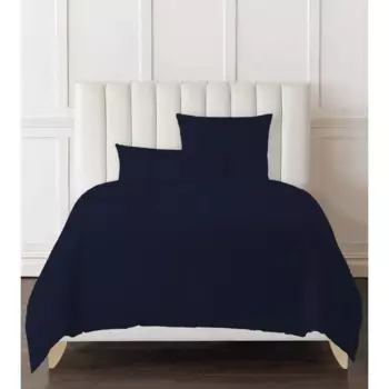 Комплект постельного белья Mona Liza евро сатин сине-черный