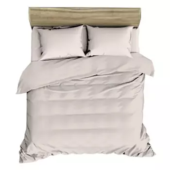 Комплект постельного белья НТК полутораспальный полисатин бежевый