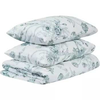 Комплект постельного белья Шуйские ситцы Дом снов Моне полутораспальный белый