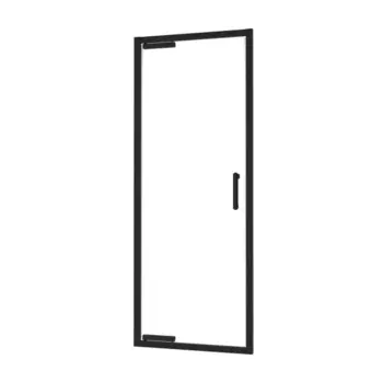 Комплект профилей и фурнитуры для распашной душевой двери Sensea Easy 90 см цвет черный