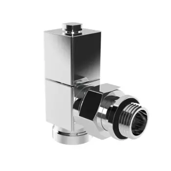 Комплект регулирующих вентилей для радиатора угловой Royal Thermo Cube 1/2" латунь