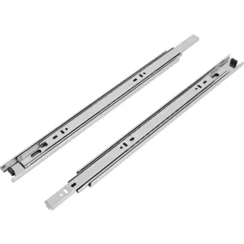 Комплект шариковых направляющих полного выдвижения EDS Chrome EDS-35 35/400 мм сталь, цвет серебро