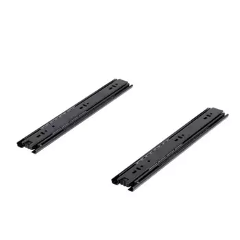 Комплект шариковых направляющих Samet 300 мм без доводчика сталь цвет черный