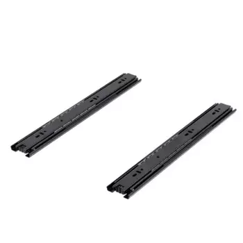 Комплект шариковых направляющих Samet 350 мм без доводчика сталь цвет черный