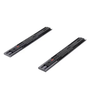 Комплект шариковых направляющих Samet 350 мм с доводчиком сталь цвет черный